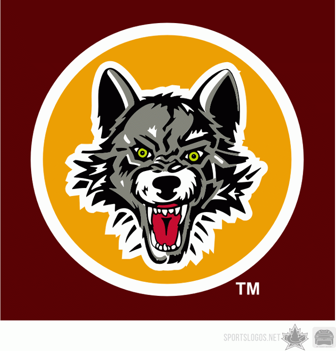 Chicago Wolves 2001 02-Pres Secondary Logo iron on heat transfer...